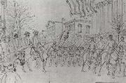 William Waud Sherman Reviewing His Army on Bay Street,Savannah,January china oil painting artist